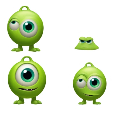 mike wazowski monsters inc with one eye full body sticker