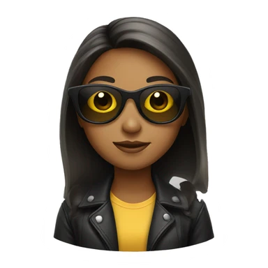 Girl with sunglass sticker