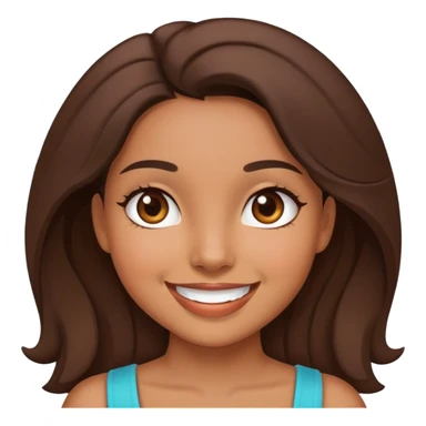 Cute Latina girl sticker