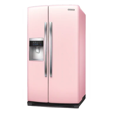 Light pink fridge sticker