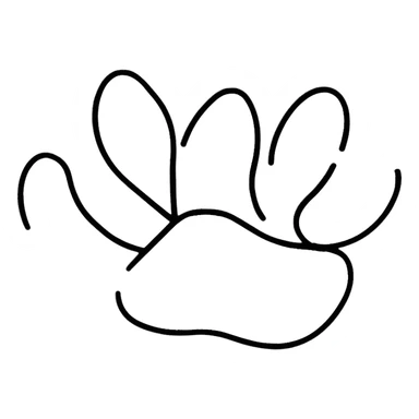 puppy paw print sticker
