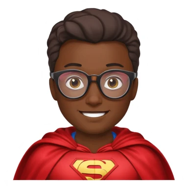 Glasses-Wearing super Heroe sticker