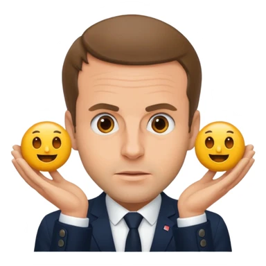 Macron entrain de faire caca sticker