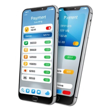 Mobile payment – smartphone with payment app sticker