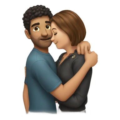 Petting my girlfriend  sticker