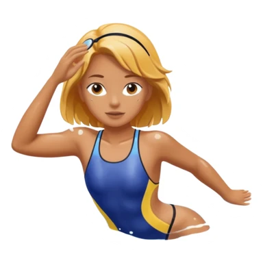 girl swimming athlete sticker
