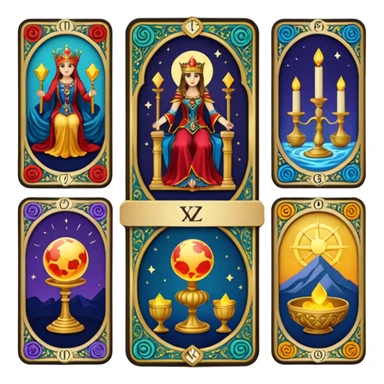 tarot cards sticker