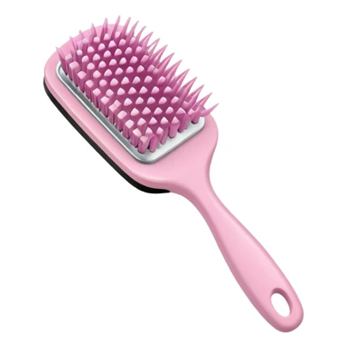light pink hairbrush minimal design sticker
