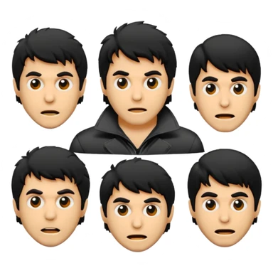 GENERAME  ENTRE 3 Y 5  ICONOS TIPO EMOJI SILUETEADOS SIN FONDO   ESTILO RETRO OCHENTERO CON LA TEMATICA DE LA PELICULA An American Werewolf in London (Un hombre lobo americano en Londres) sticker