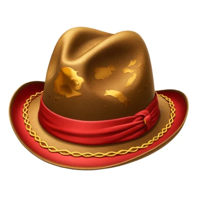 solo un sombrerito de explorador con detalles en rojo sticker