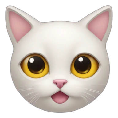 Chat avec des coeur dans les yeux sticker