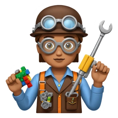 Steampunk Inventor lego sticker