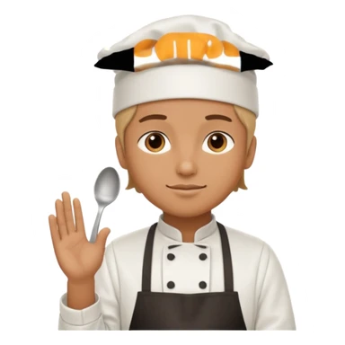 Grilling person on a stick sticker