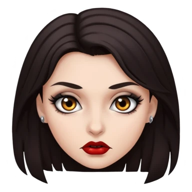 Treacherous brunette woman  sticker