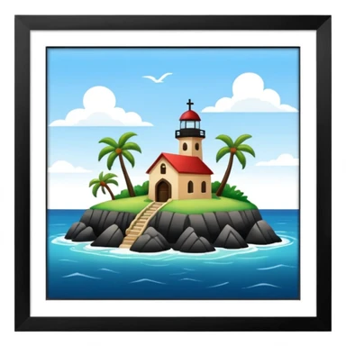 Little Saint James island sticker