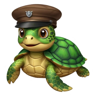 A shitty turtle on an airplane sticker