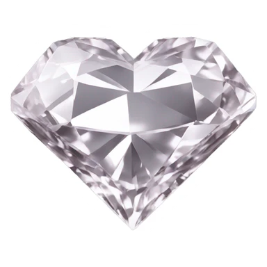 Heart shaped 56-carat crystal diamond sticker