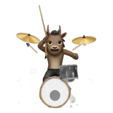 licorn drummer sticker