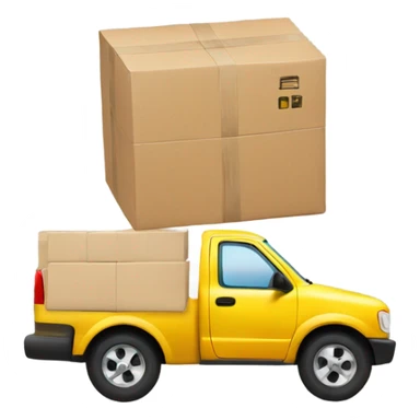 Car part being delivered with celebration  sticker