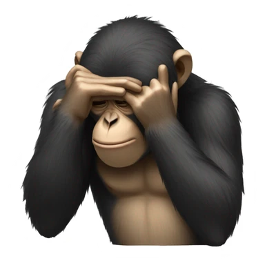 monkey facepalm sticker