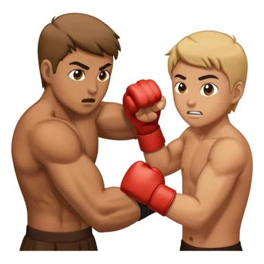 Person punching person  sticker