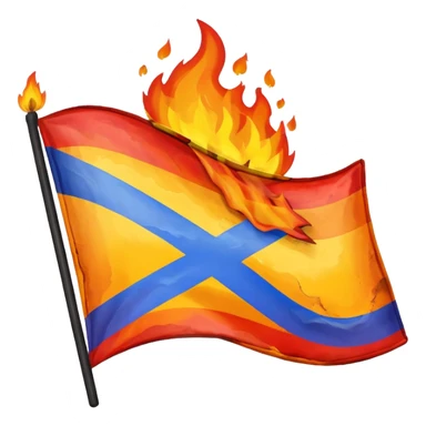 destroyed by fire lgbt flag  sticker