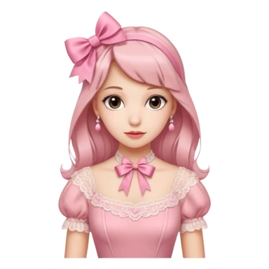 Coquette aesthetic pink sticker