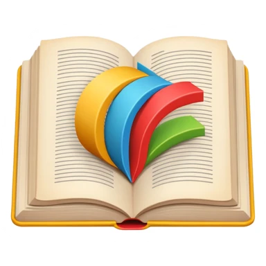 A minimalist emoji-style icon representing wordplay — symbolizing creativity with language. It features an open book or speech bubble merging with playful letters or word fragments, forming a clever visual pun. sticker