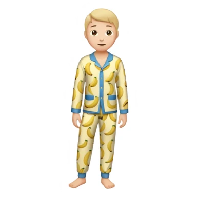 A banana pants in pajamas  sticker