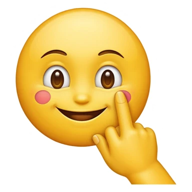 Emoji smirking and pinching fingers  sticker