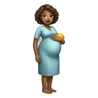 Scientific pregnant sticker