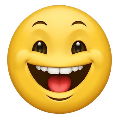 Un emoji heureux pouce en l’aire qui fait peur sticker