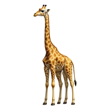 cinematic-giraffe-realistic-full-body-standing-emoji,-towering-elegantly-over-the-savanna,-long-neck-arched-slightly,-head-tilted-dramatically,-sleek-golden-coat-with-bold-brown-patches,-large-dark-eyes-exuding-playful-wisdom,-simplified-yet-realistic-focused-features,-highly-detailed,-glowing-with-an-almost-sarcastic-glow expressive eyes sticker