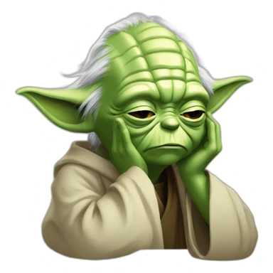 yoda facepalm sticker