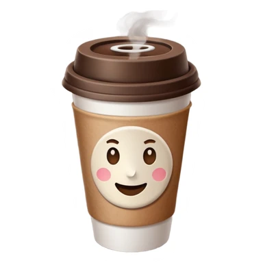 Takeaway coffee sticker