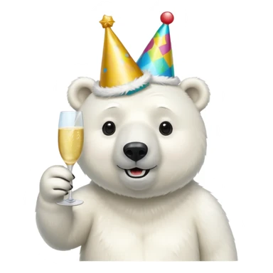 Oso polar millonario festejo  sticker