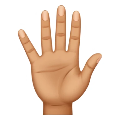 a hand with three fingers up sticker
