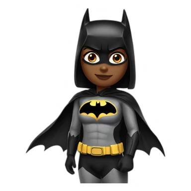Girl with batman sticker