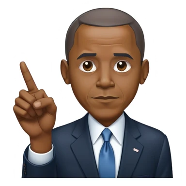 Obama pointing a finger sticker