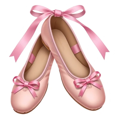 Preppy pink ballet shoes sticker
