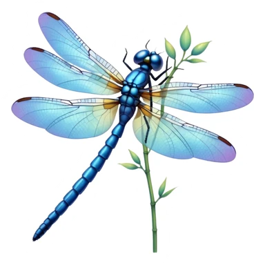 blue dragonfly sticker