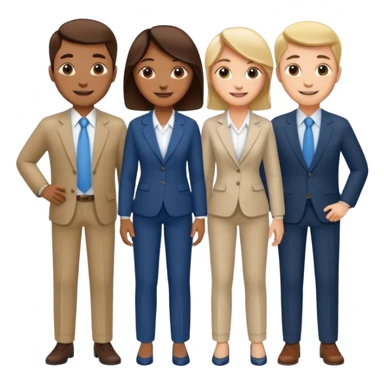 corporate social responsibility for large enterprise team but not wearing formal sticker