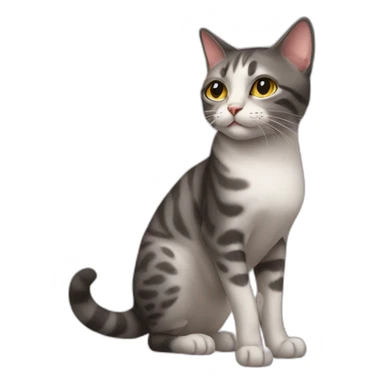 Cat wearing high heels sticker