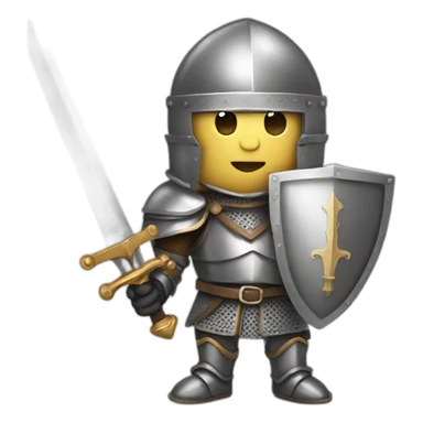 Knight with great sword sticker