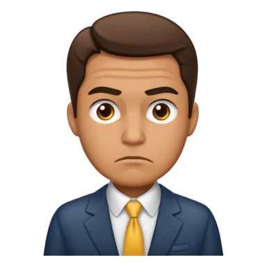 a salesman without a smile sticker