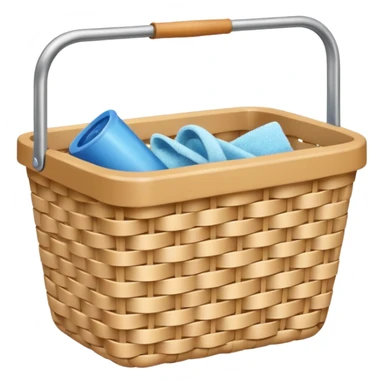 cleaning basket with nuteral color sticker