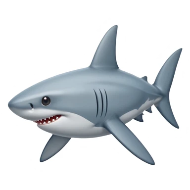 Shark with star eyes sticker