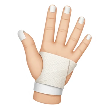 Bandaged finger sticker