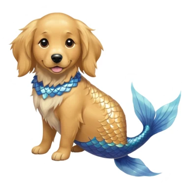 mermaid dog sticker