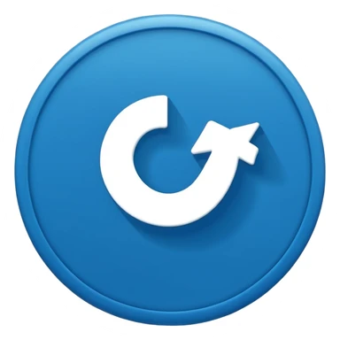 A small, flat emoji-style blue verification checkmark, inspired by TikTok’s verified badge. Solid bright blue circle with a crisp white checkmark in the center. Minimalist design, smooth edges, high contrast, transparent background, vector-style, centered, clean emoji look, no text, no shadows. sticker